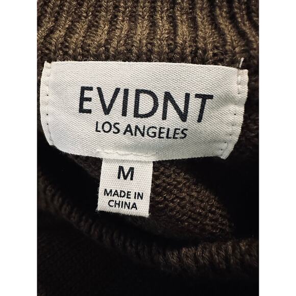 Evidnt Los Angeles ASOS Olive Wool Blend Sweater, Size M, NWOT - Picture 9 of 9